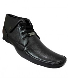 Elvace Black Comfy Formal Men Shoes 9007