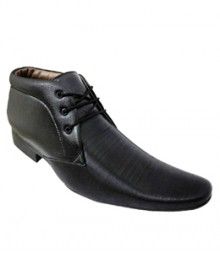 Elvace Black Office Formal Men Shoes 9008