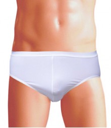 Free Size Italian Lycra Briefs Underwear B-094-White