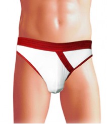 Free Size Italian Lycra Briefs Underwear B-137-A-White