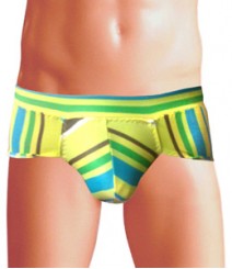 Free Size Italian Lycra Briefs Underwear B-143-Rainbow