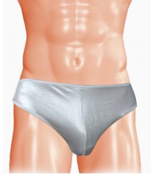 Free Size Italian Lycra Briefs Underwear B-185-Silver