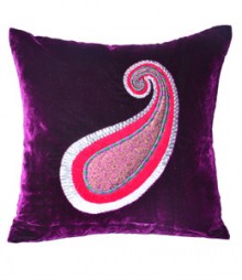 Peacock Embroided Leaf Cushion Cover Set of 5 VFCC-74