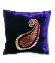 Peacock Embroided Leaf Cushion Cover Set of 5 VFCC-75