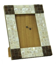 Photo Frame of White Mother of Pearl & TaadiWood OH-PFRS4T6X4