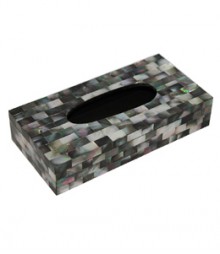 Tissue Box of Black Mother of Pearl OH-TBBMOP1052