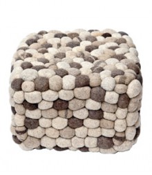 Buy Wool Pebbles Pouf Online - IND-PF-013
