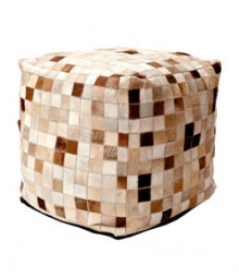 Buy Small Boxes Leather Pouf Online - IND-PF-026