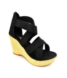 Black Semi-Formal (Office / Evening Wear) Sandals Glx218bk