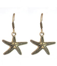 Starfish Hoops FAAPER12 Earrings Made from German Silver