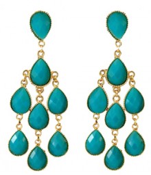 The Chandelier Earrings - Blue FSNV41