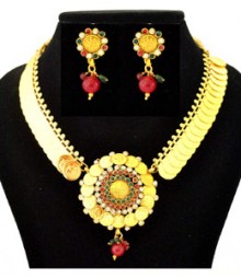 Acshah Coin Jewelry Set FAAPER28 Made from Alloy with Gold Plating