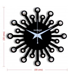 Jewel 24 Carat 12 Inches Analog Wall Clock RC-0707