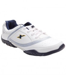 Sparx Men's Sports Shoes White & Blue SM186-WB