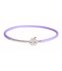Tanya Rossi Sterling Silver Charm Purple Bracelet TRBR28A