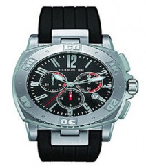 Cerruti Mens Black Dial Color Chrono Watch - CT-206