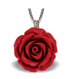 Tanya Rossi Red Rose Pendant Perfect Valentines Day Gift TRP193A