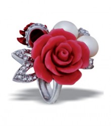 Tanya Rossi Red Sterling Silver Rings TRR168E