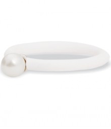 Tanya Rossi White Pearl Silicone Rings TRR224A