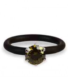 Tanya Rossi Black Silicone Rings TRR245A